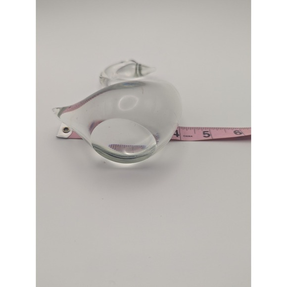 Vintage Clear Glass Swan Figurine Paperweight Elegant Tabletop Decor Accent - Picture 13 of 13